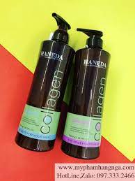 Bộ Dầu gội, xả Haneda Collagen 800ml