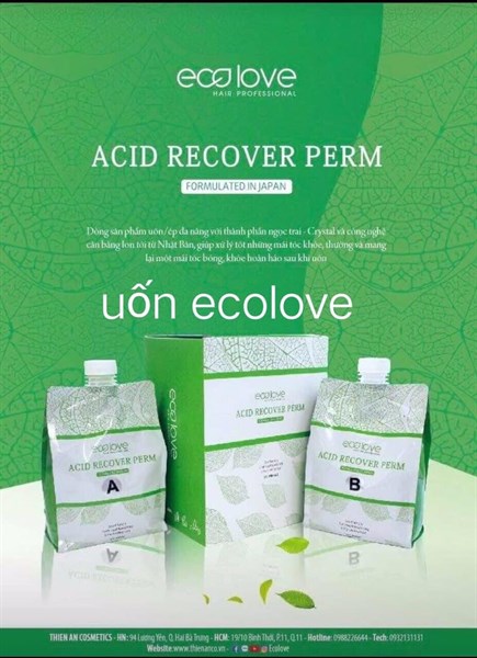 Cặp uốn tóc thảo dược ECOLOVE - phân loại dành cho tóc khỏe