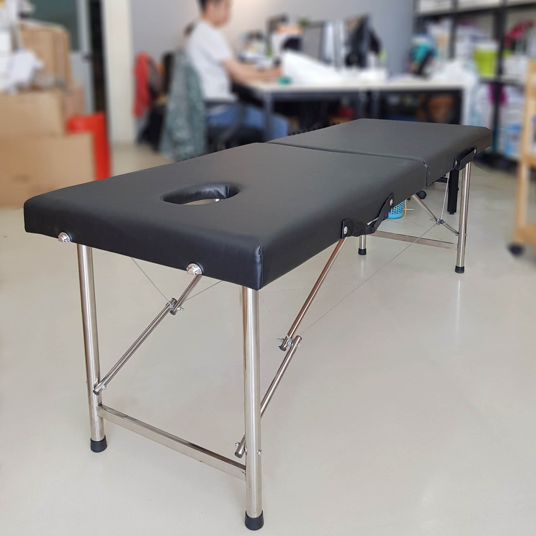 Giường gấp Vali chân sắt