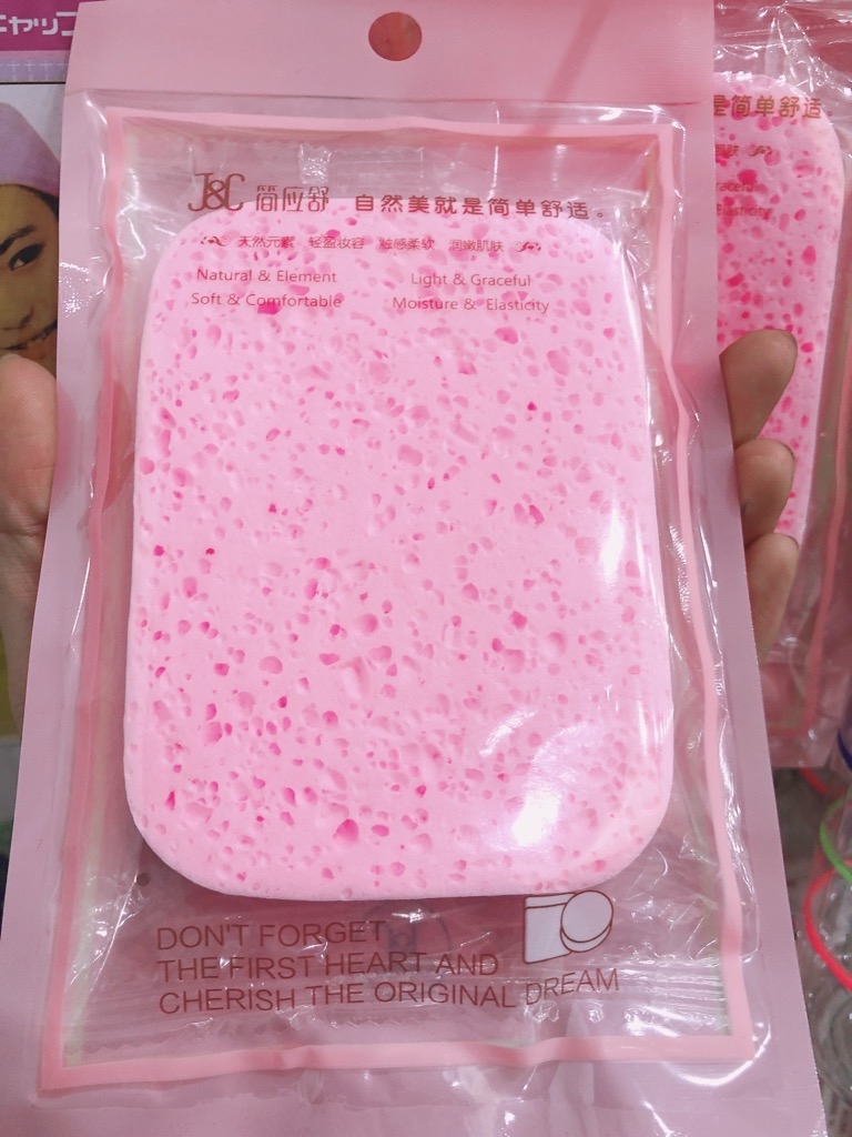 Bông rửa mặt J&C