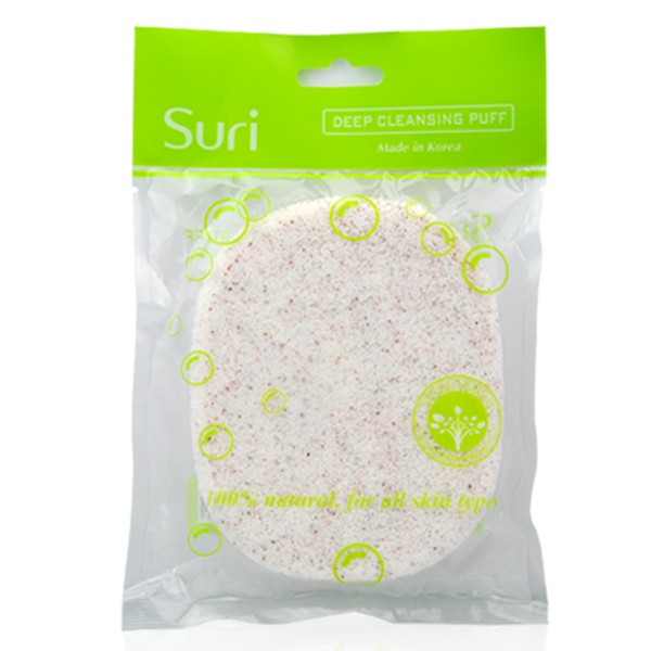 Bông rửa mặt Suri bọt biển Suri màu trắng