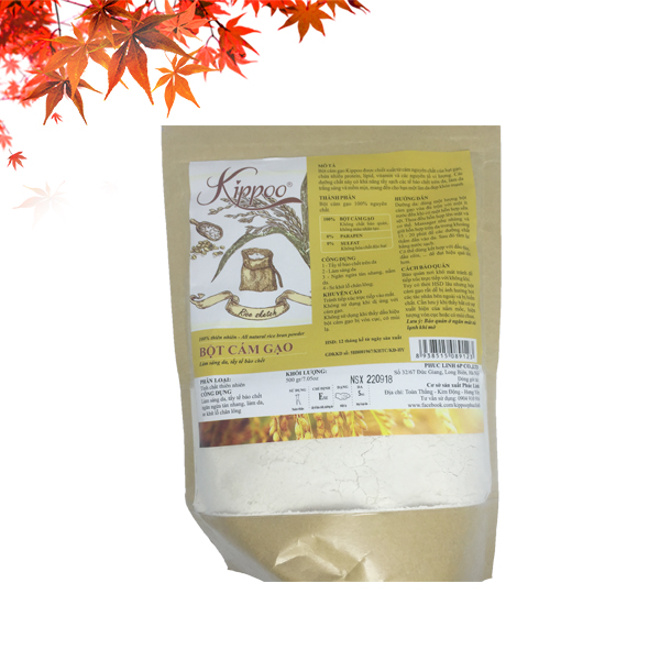 Bột đắp mặt cám gạo Kippo 500gr