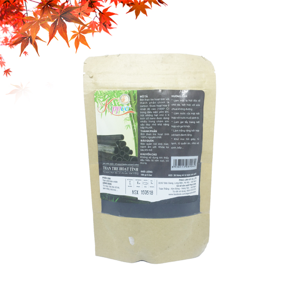 Bột đắp mặt than tre hoạt tính Kippoo 100gr