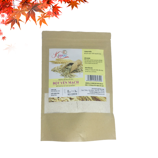 Bột đắp mặt yến mạch Kippo 300gr