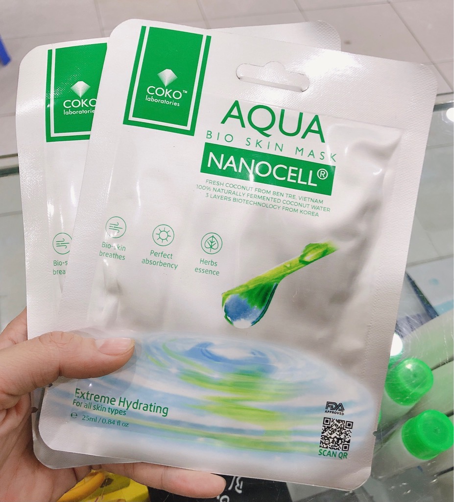 Đắp mặt sinh học dưỡng da Aqua Nonocell