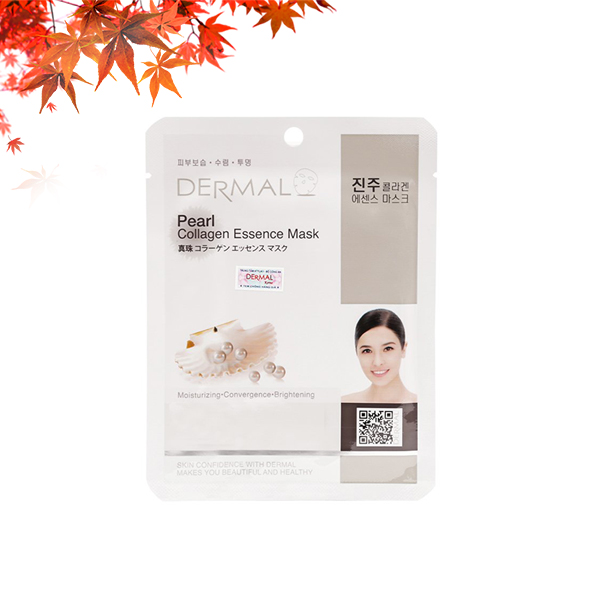 Đắp mặt nạ COLLAGEN DERMAL ngọc trai
