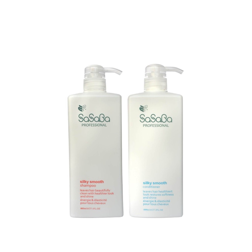 Dầu Gội và Dầu Xả Sasaba Vuông - 800ml