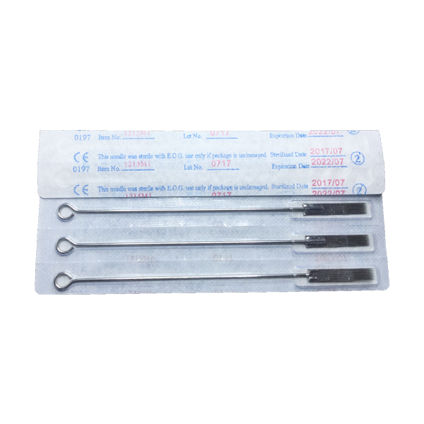 Kim Xăm Body Thép Không Gỉ Đầu Dẹt 15M1