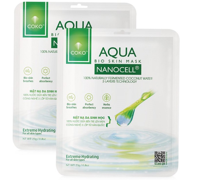 Đắp mặt sinh học dưỡng da Aqua Nonocell