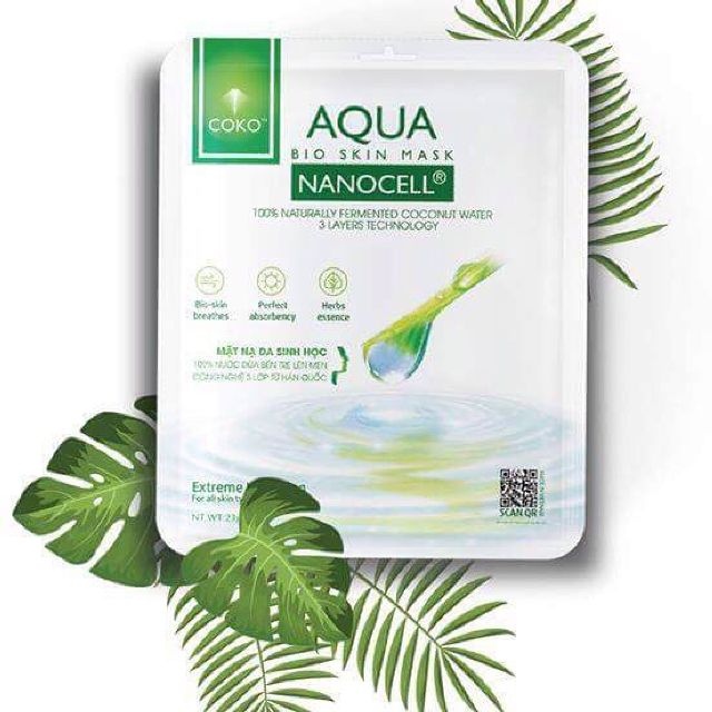 Đắp mặt sinh học dưỡng da Aqua Nonocell