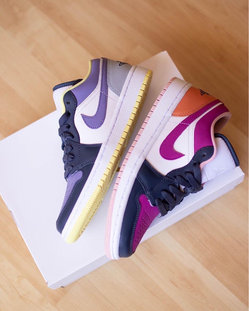 Giày chính hãng Jordan 1 Low Purple Mismatch DJ4342400 Steve Store