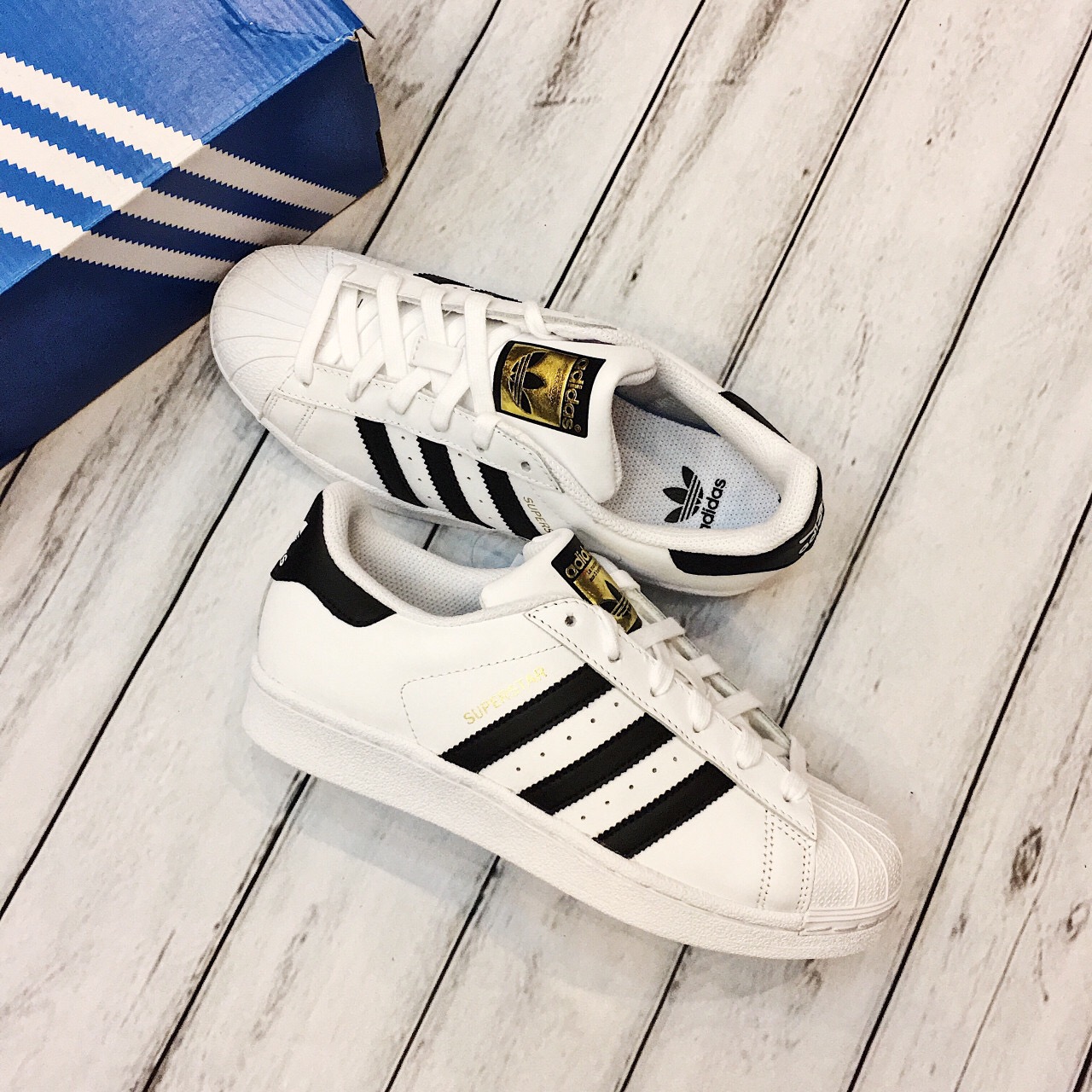 Giày Chính Hãng Adidas Superstar Gold Stamp C77154 Steve Store