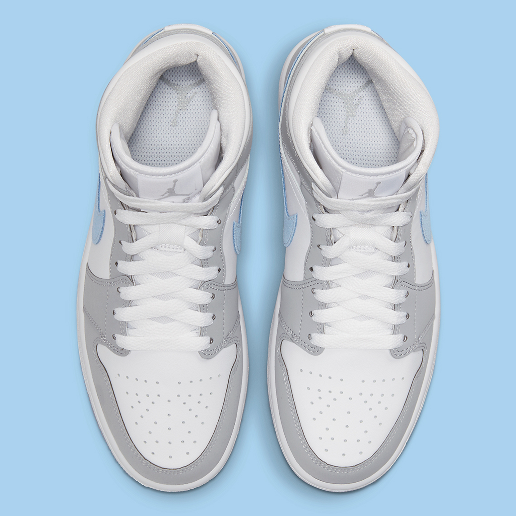 Giày chính hãng Jordan 1 Mid Wolf Grey bq6472105 Steve Store