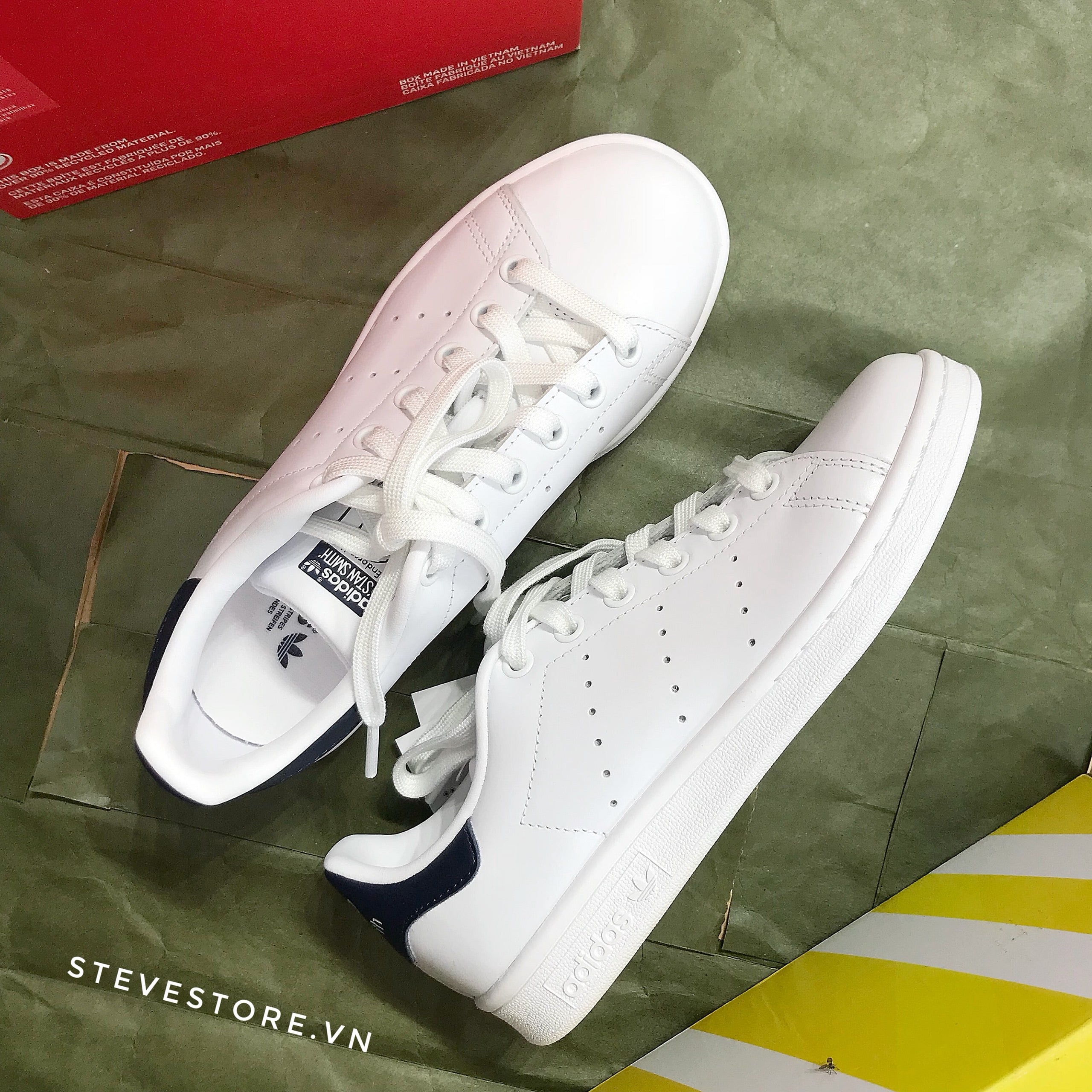 Giày Chính Hãng Adidas Stan Smith Navy Steve Store