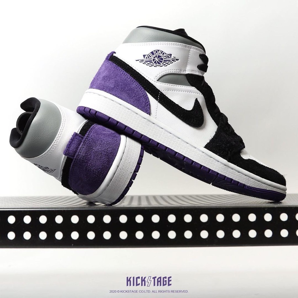 Giày chính hãng Jordan 1 Mid SE Varsity Purple 852542105 bq6931105 Steve  Store