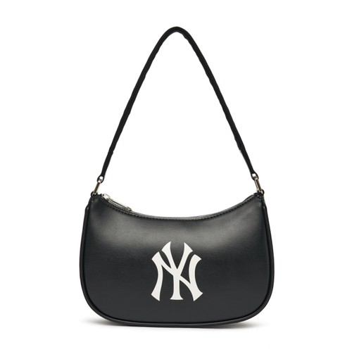 Túi xách Chính hãng MLB Big Logo Solid Hobo Bag New York Yankees Màu Đen