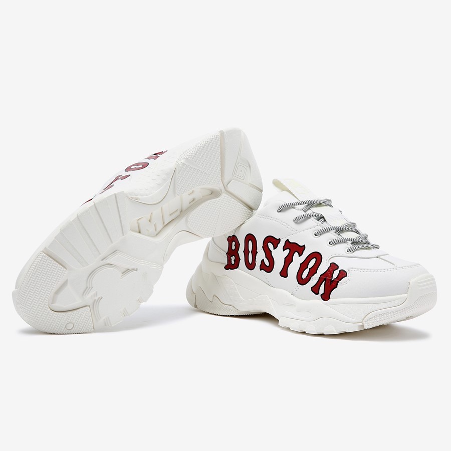 Giày trẻ em MLB Boston Red Sox Big Ball Chunky A màu trắng