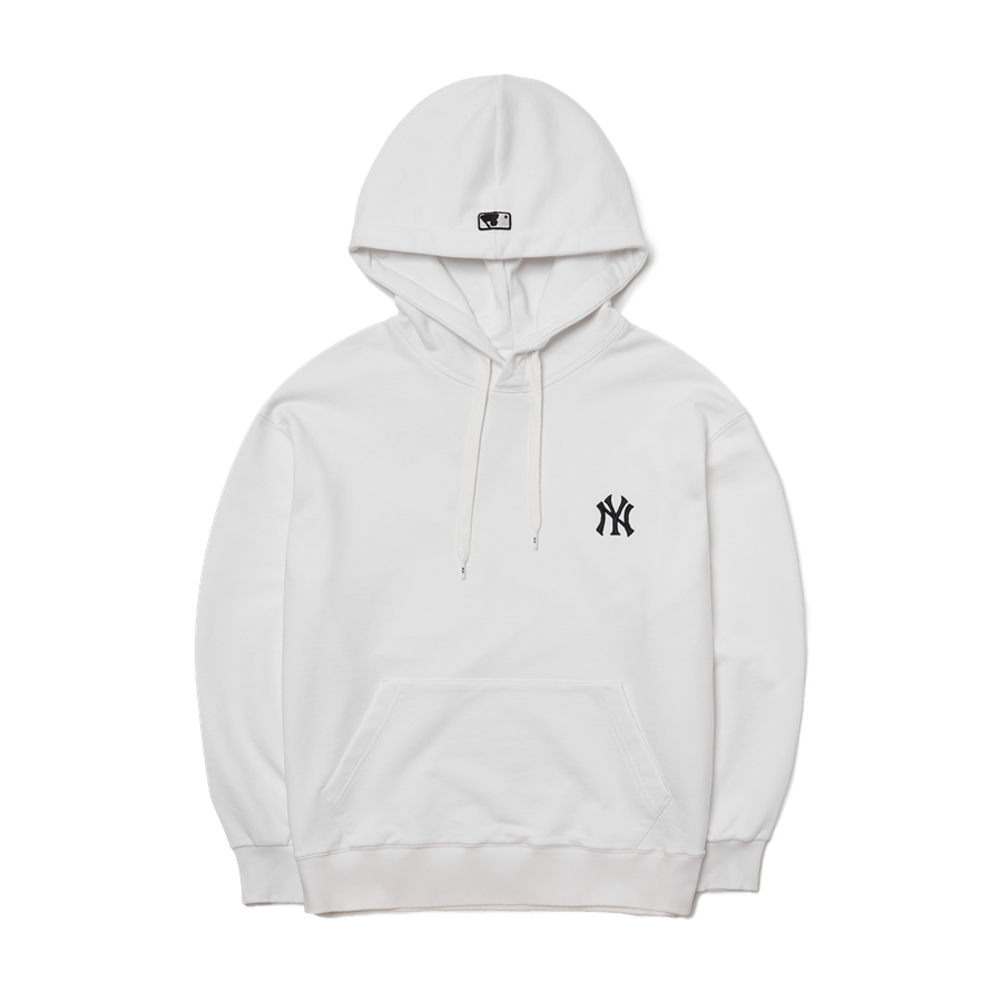 ÁO MLB NEW YORK YANKEES FRONT MONOGRAM EMBOSSED EMBROIDERY HOODIE  BEIGE