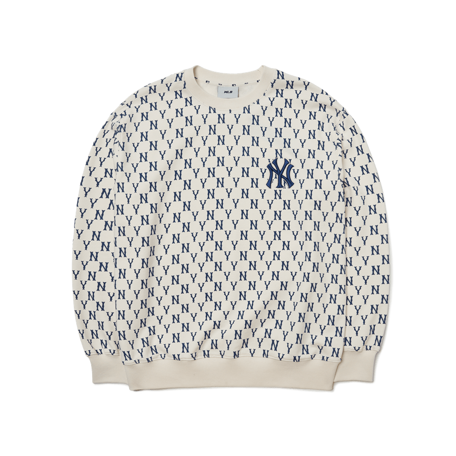 ÁO MLB SWEATSHIRT MONOGRAM ALLOVER NY YANKEES ĐEN  MLB VIỆT NAM MLB Việt  Nam