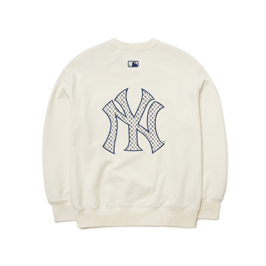 ÁO MLB NEW YORK YANKEES FRONT MONOGRAM EMBOSSED EMBROIDERY SWEATSHIRT  RED