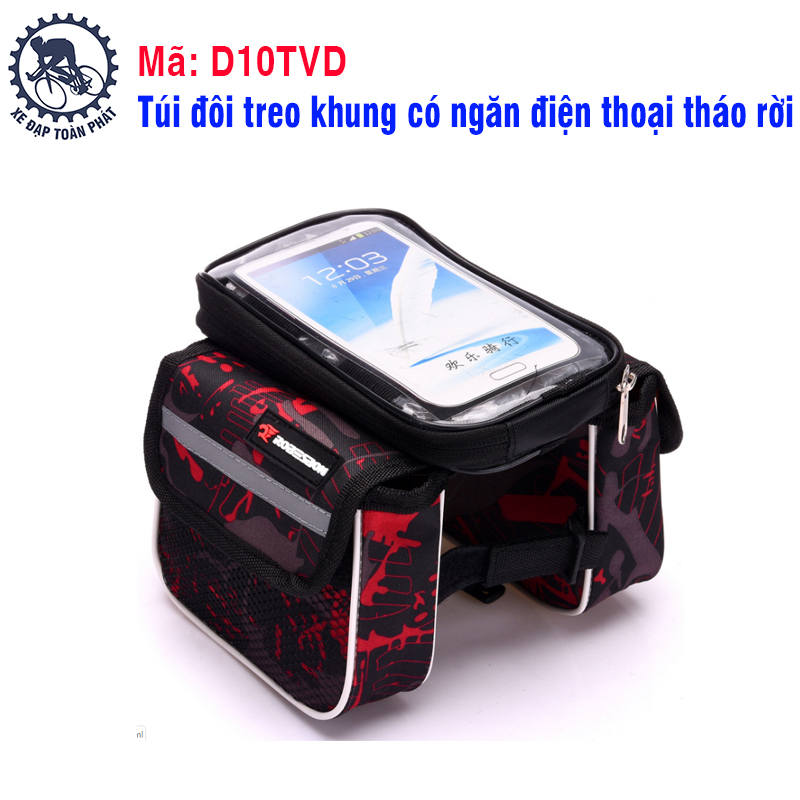 Túi đôi treo khung có ngăn điện thoại tháo rời