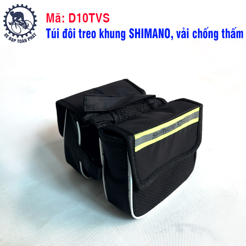 Túi đôi treo khung SHIMANO, vải chống thấm