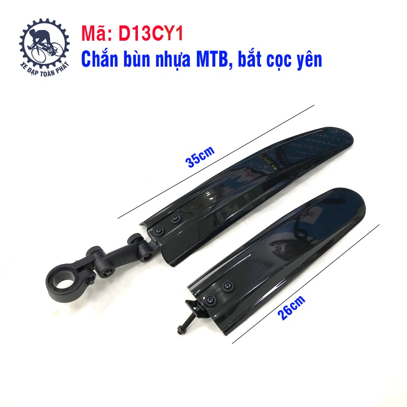 Chắn bùn nhựa MTB, bắt cọc yên