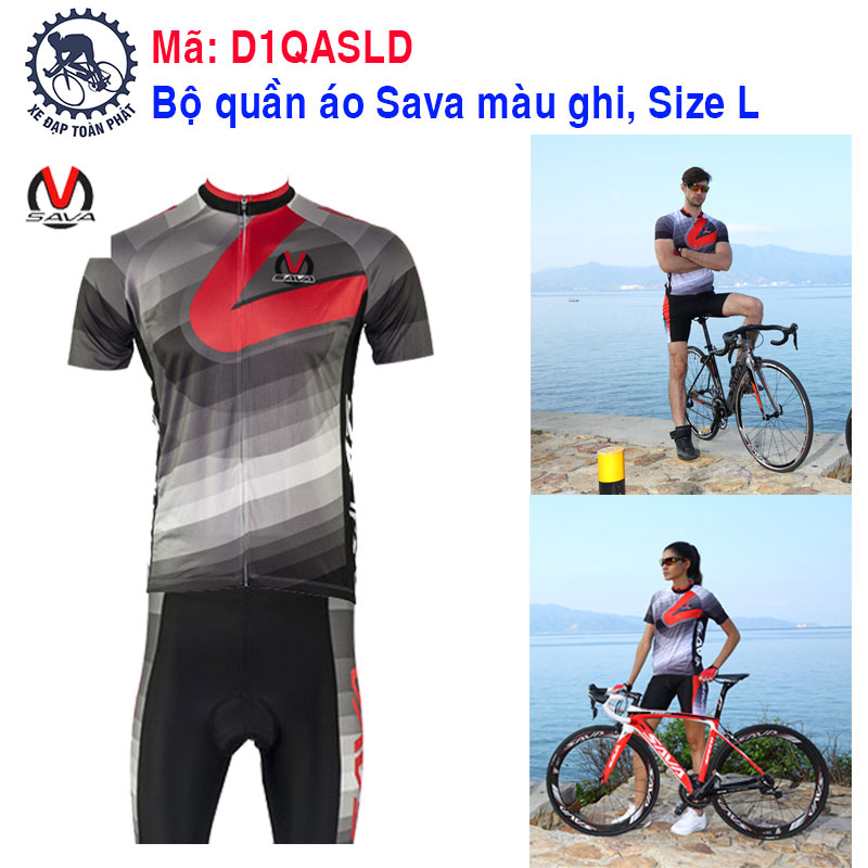 Bộ quần áo SAVA ngắn màu ghi đỏ