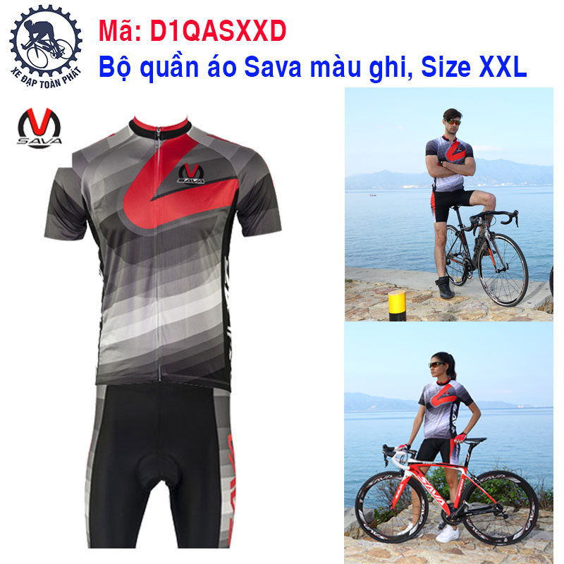 Bộ quần áo SAVA ngắn màu ghi đỏ