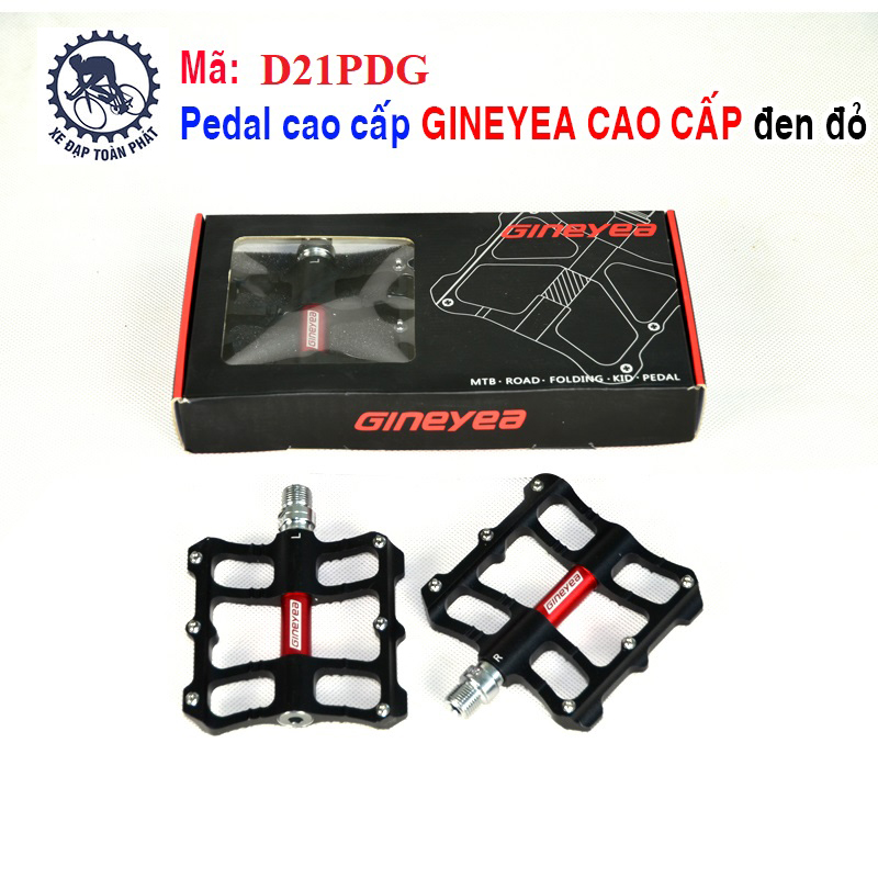 Pedal GINEYEA, CAO CẤP, Đen đỏ