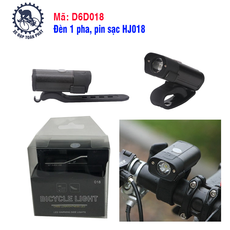 Đèn 1 pha, pin sạc HJ018