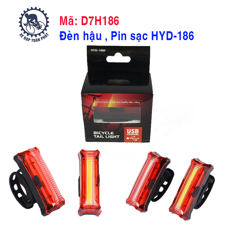 Đèn hậu  pin sạc HYD186