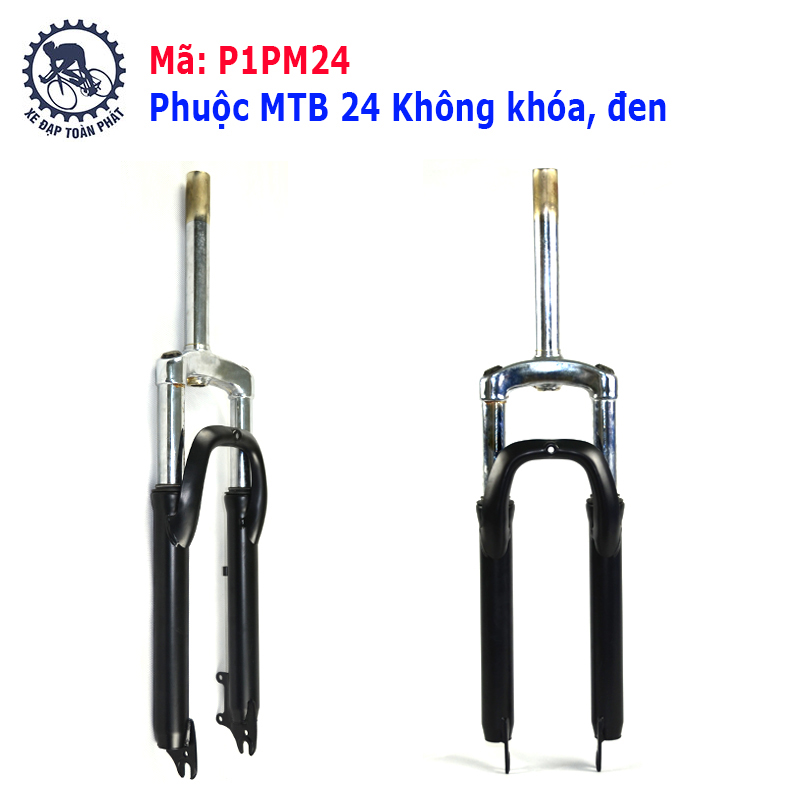 Phuộc MTB 24 Không khóa, đen