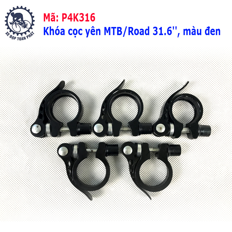 Khóa cọc yên MTB/Road 31.6'', màu đen