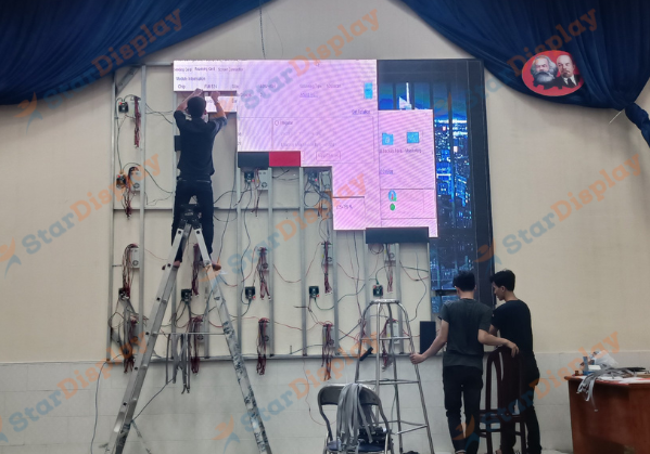 2022/07 : Dự án lắp đặt tại trường tiểu học ĐINH BỘ LĨNH màn hình LEDS P4 ( 4mx3m )