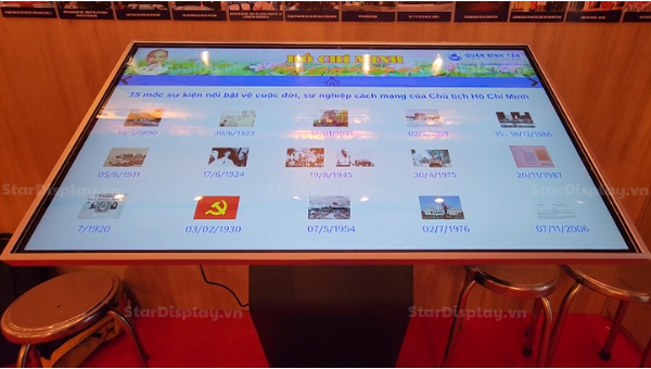 2023/01 : Dự án lắp đặt màn hình cảm ứng chuyên dụng cùng phần mềm thiết kế riêng tại Quận Uỷ Bình Tân
