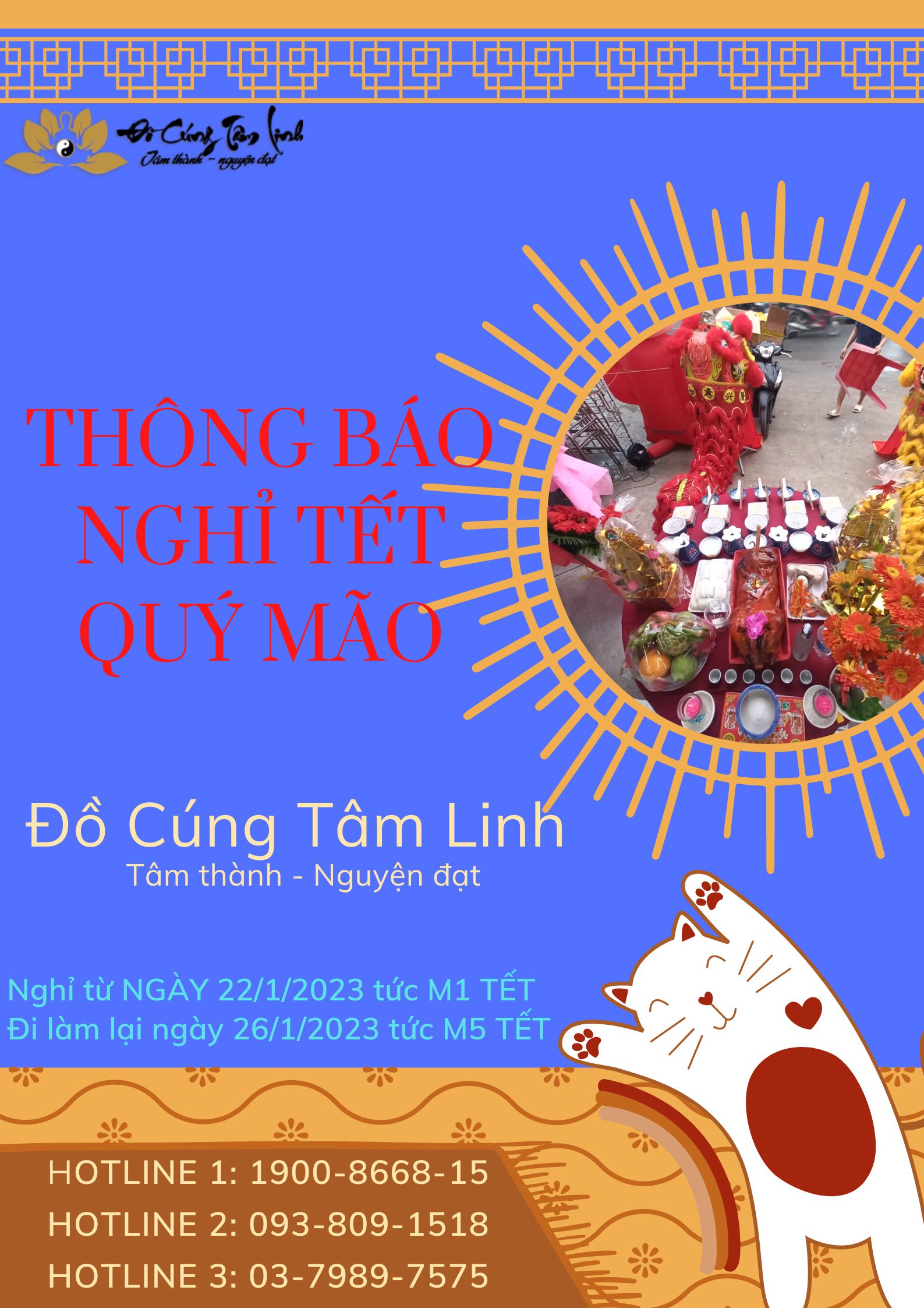 Thông Báo Nghỉ Tết Qúy Mão 2023