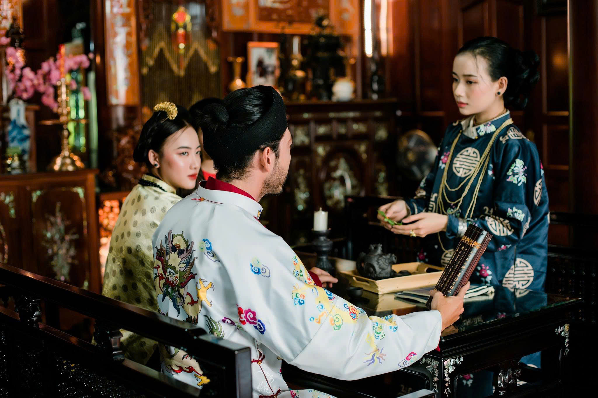 Trầu têm cánh phượng được têm đẹp, đặc sắc trong mâm cúng đầy tháng, thôi nôi theo truyền thống