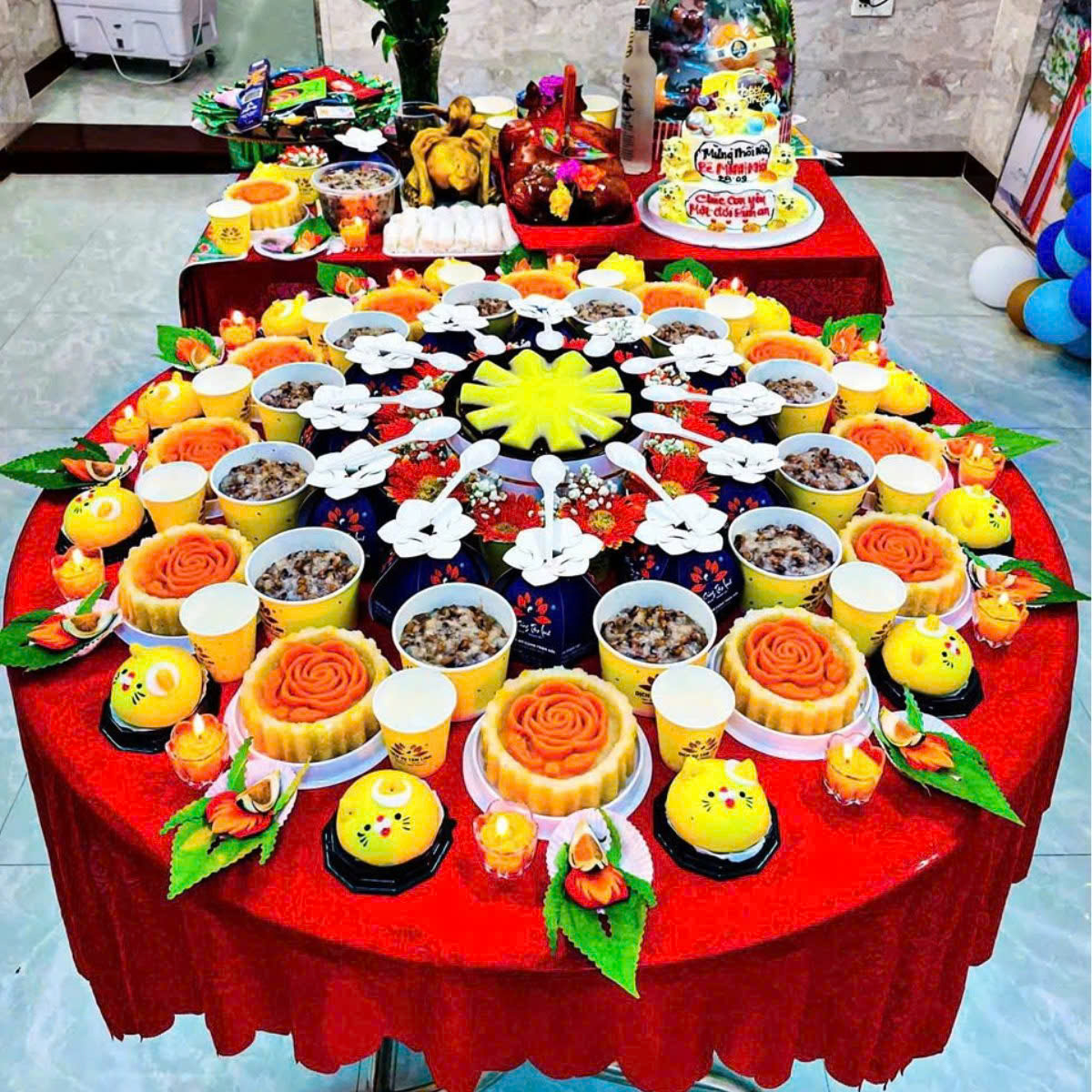 Mâm cúng thôi nôi cho bé tại quận 12 rẻ đẹp với nhiều ưu đãi hấp dẫn cho Bé yêu