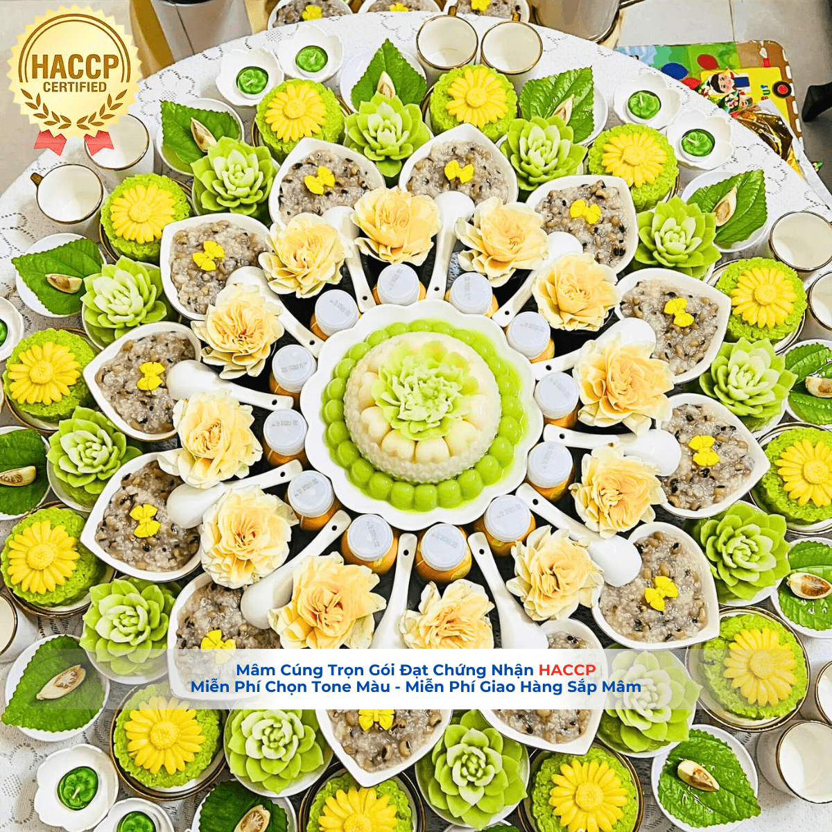 Mâm cúng đầy tháng premium