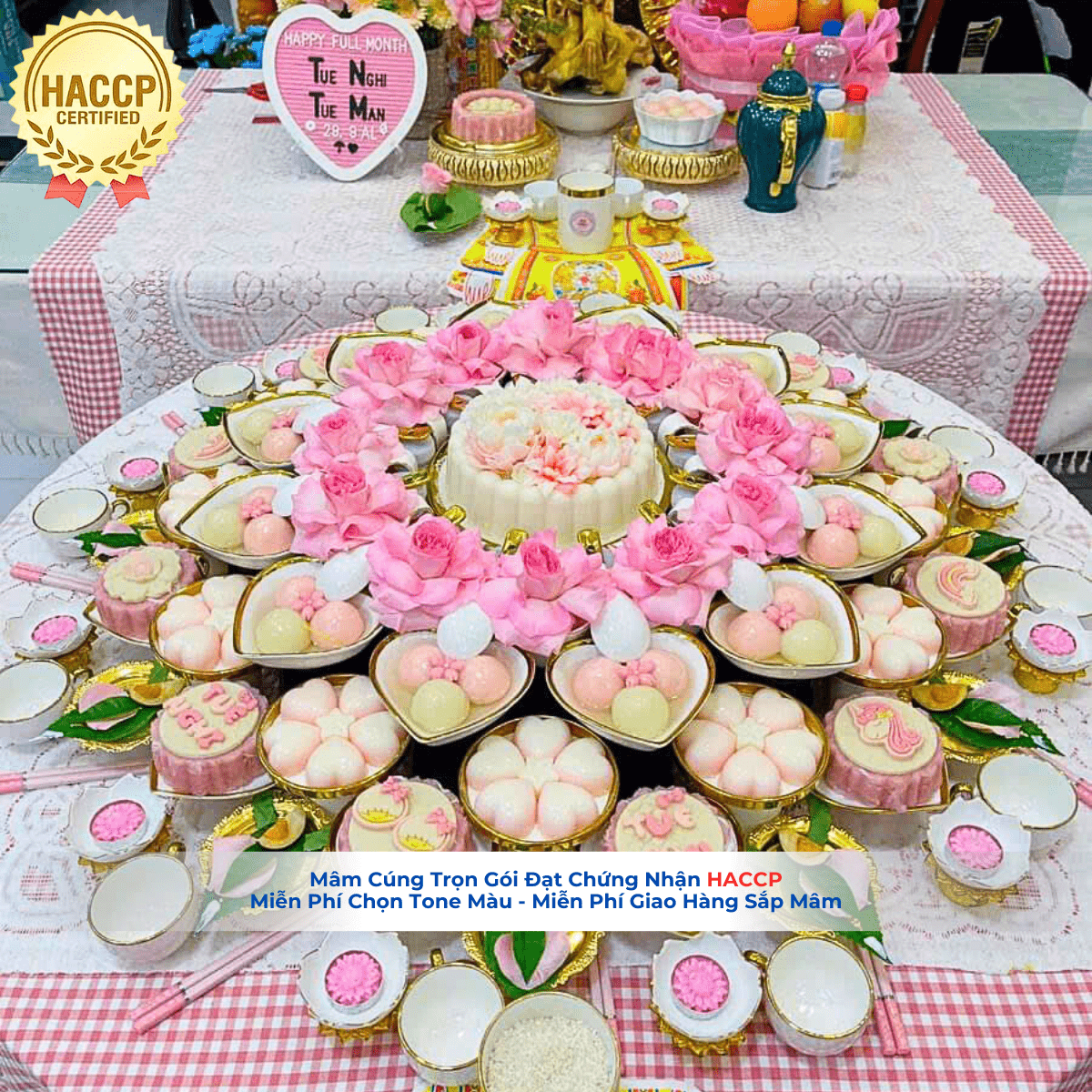 Mâm Cúng đầy tháng quận Tân Phú