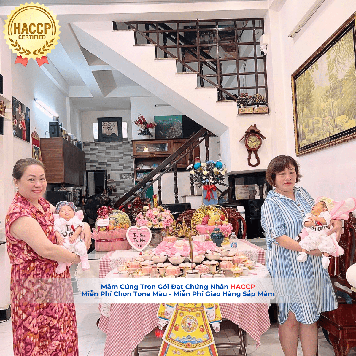 Đầy Tháng Đơn Vị cung cấp mâm cúng cho bé trọn gói tại quận 12