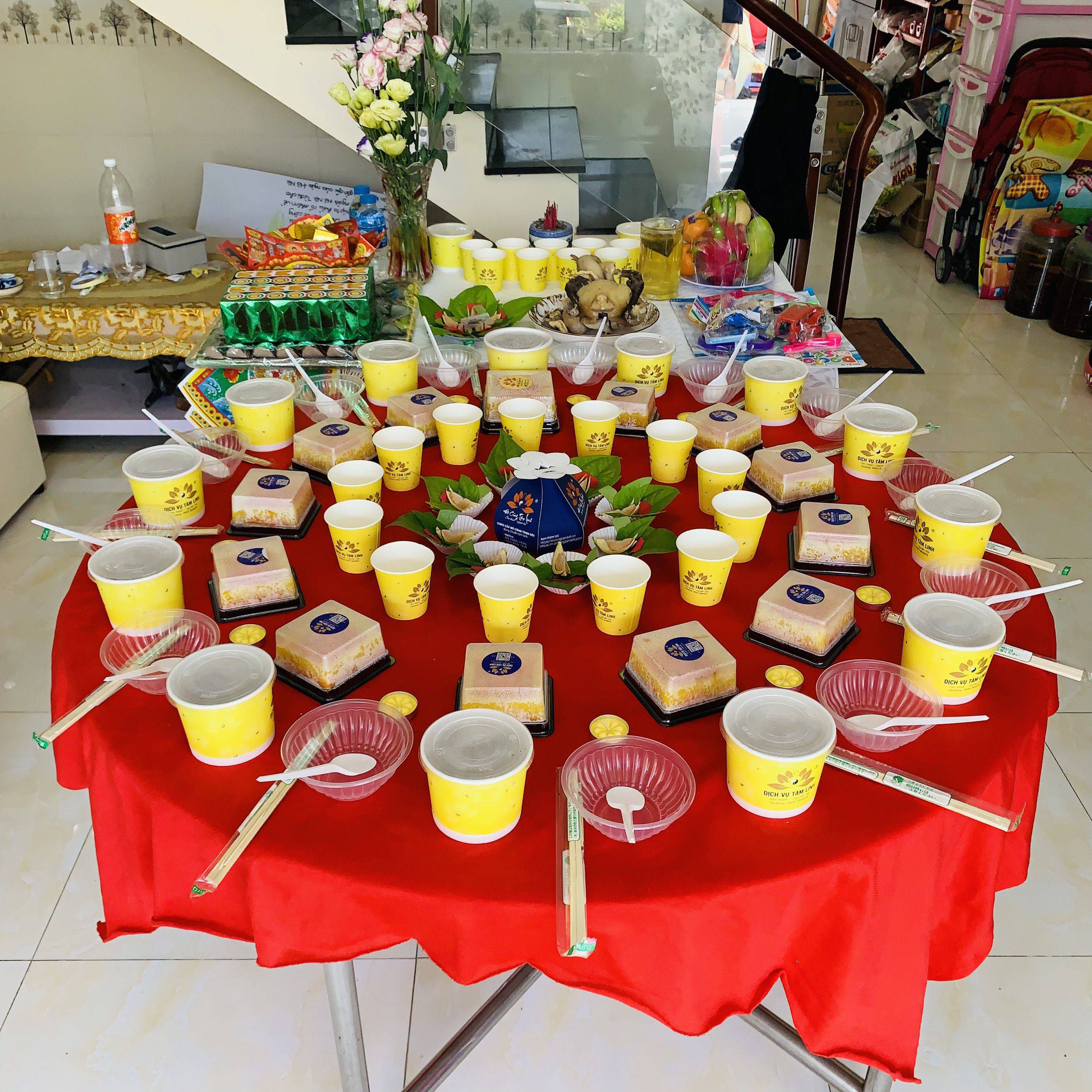 Mâm Cúng Đầy Tháng Bé Gái 1.383k Trọn Gói Được Chọn Tone Màu Mâm Cúng Miễn Phí