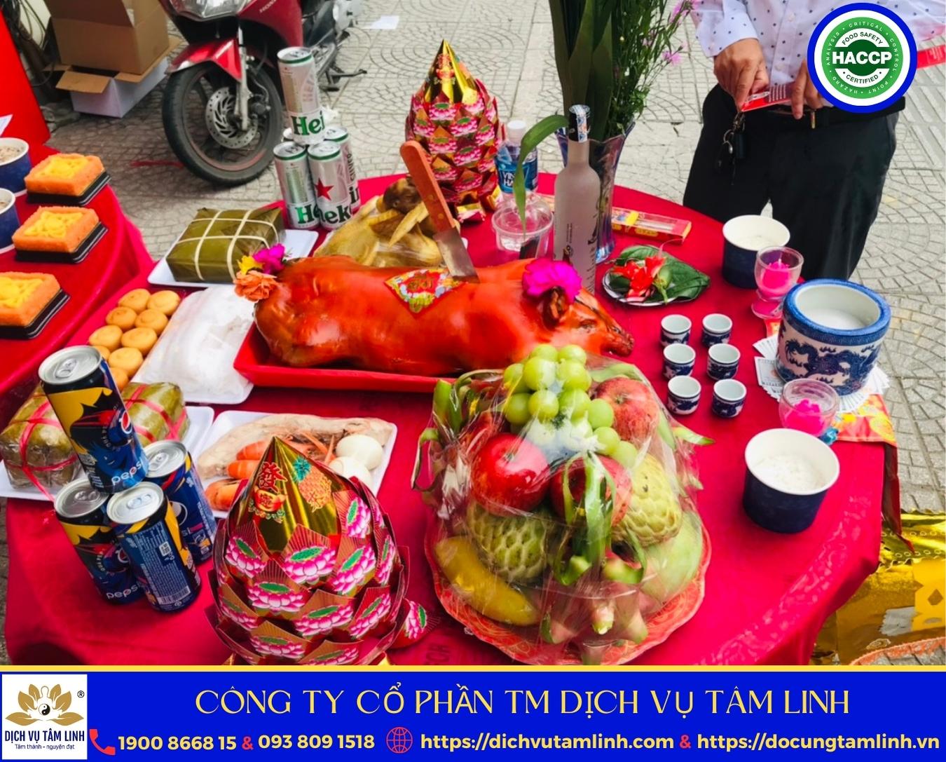 Mâm cúng Tạ đất Tạ ơn VIP3