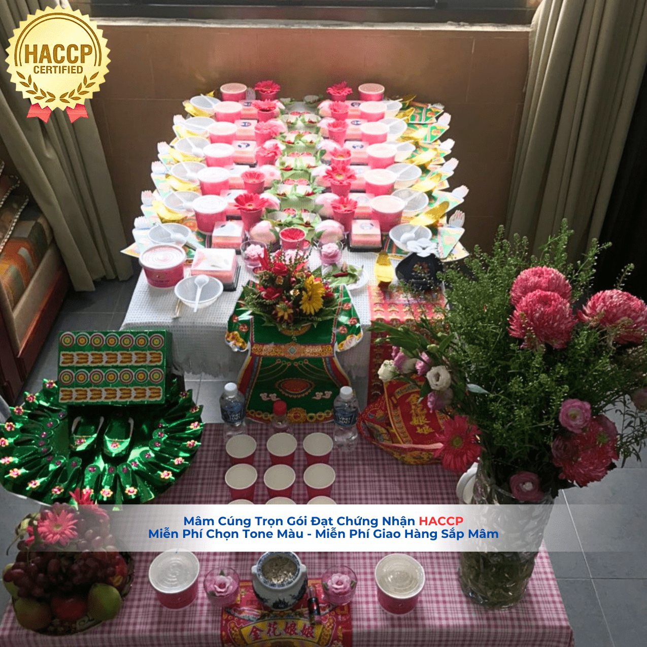 Mâm Cúng Căn Chay Tròn Đầy