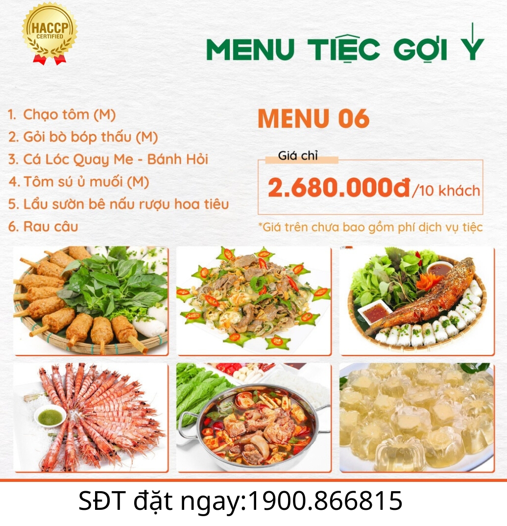 Tiệc Ngon Menu Tham Khảo Số 6
