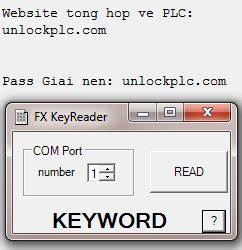 Phần mềm Crack PLC Mitsubishi KeyReader V1.0