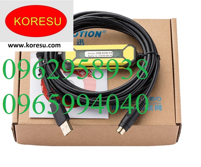 Cáp lập trình USB-SC09-FX cho PLC Mitsubishi FX. CÔNG TY TNHH KORESU