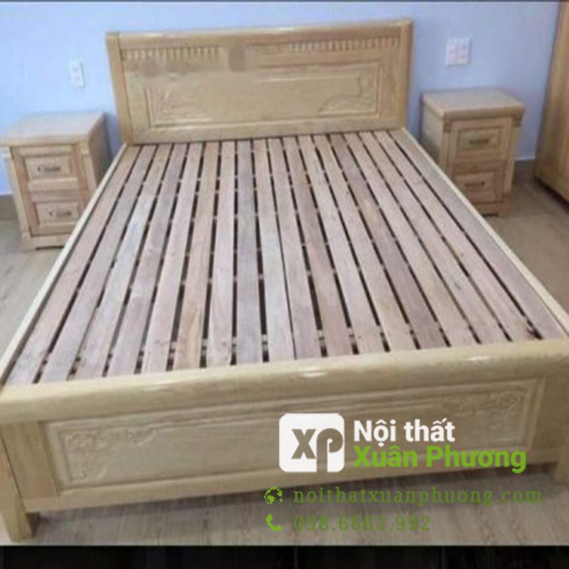 GIƯỜNG NGỦ GỖ SỒI