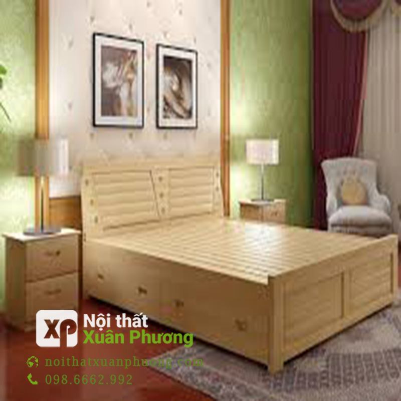 GIƯỜNG NGỦ GỖ SỒI